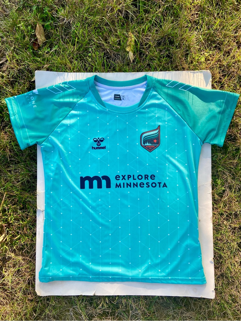 Hummel Minnesota Aurora FC Teal Jersey Brand New